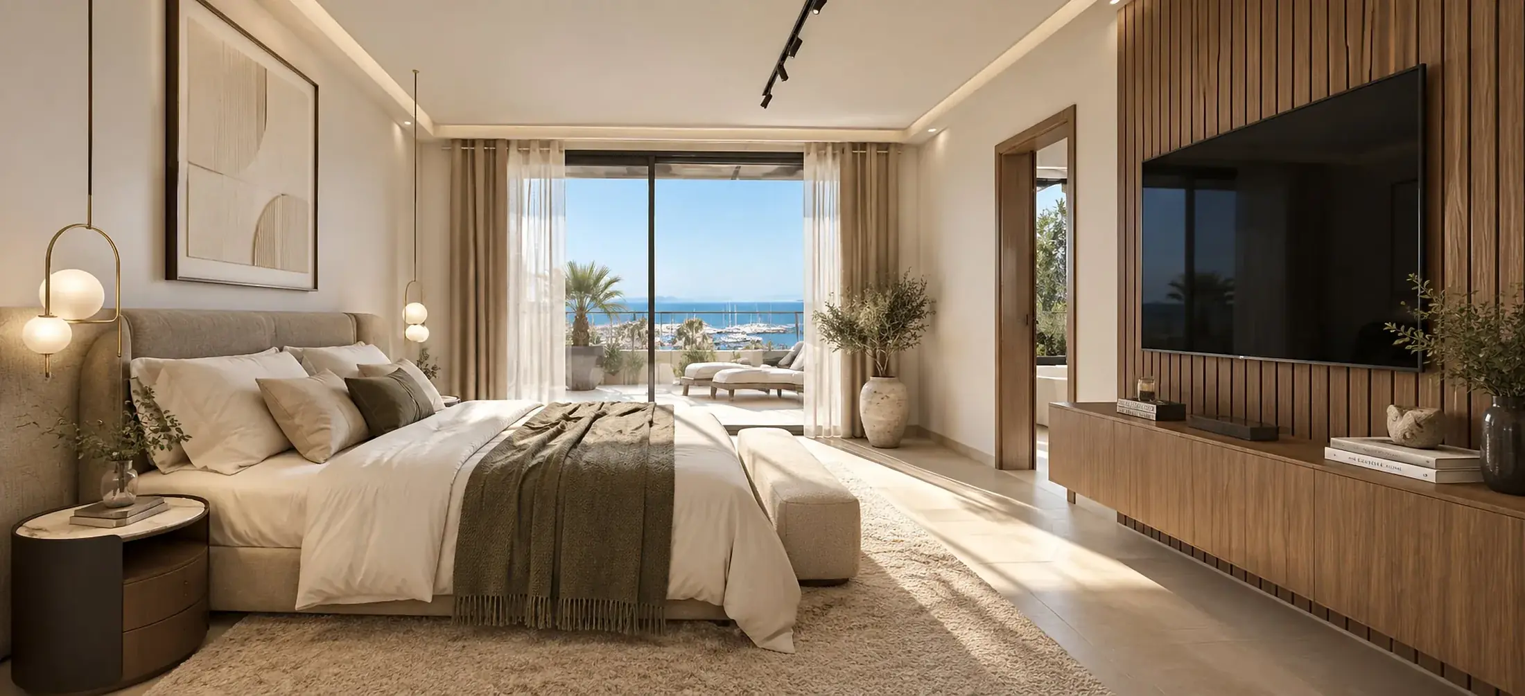 Chambre avec vue sur le port