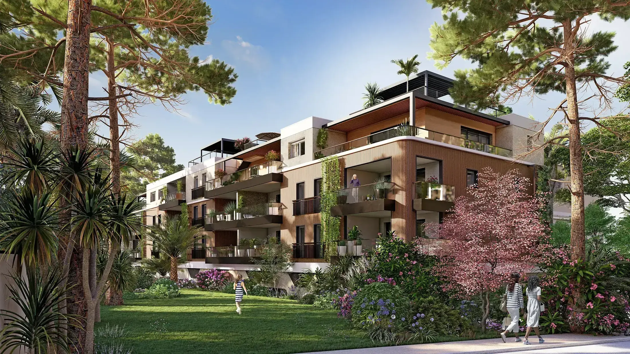 La résidence LE PARC au cœur des jardins du Domaine