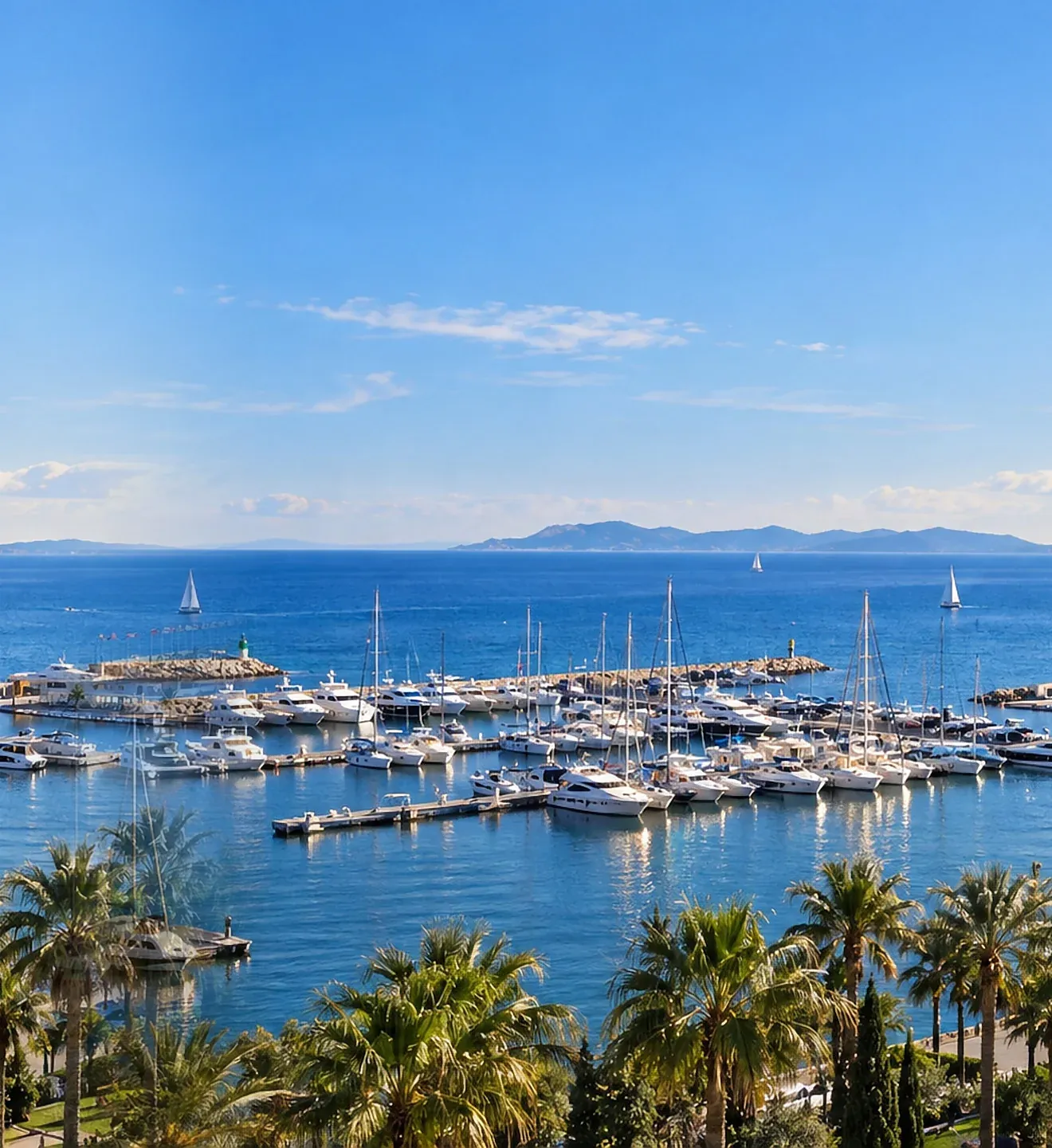 Le port de Hyères et les Îles d’Or